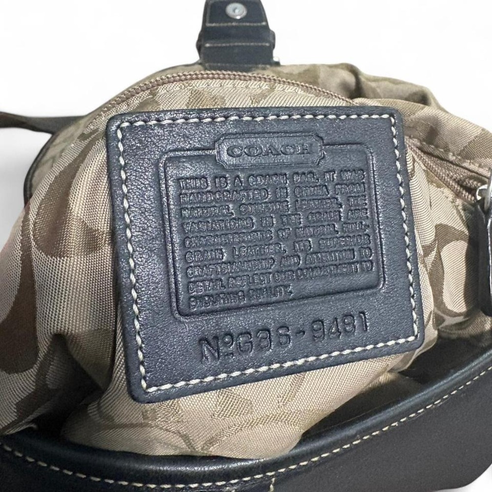 Black leather Coach purse - Picture 7 of 7